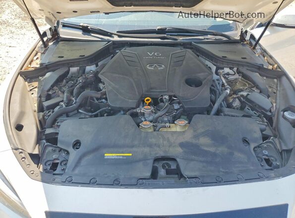JN1EV7AR0LM255258 2020 INFINITI Q50 White Widok wnętrza z tyłu