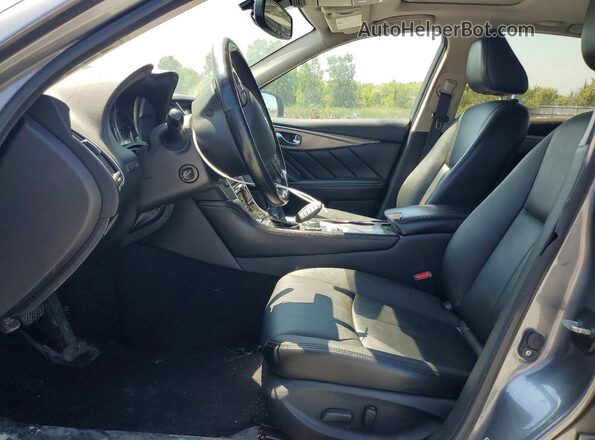 JN1EV7AR1HM831480 2017 INFINITI Q50 Gray Front interior view