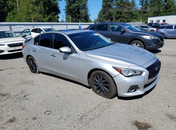 JN1EV7AR1HM831740 2017 INFINITI Q50 Серебряный Передняя правая четверть
