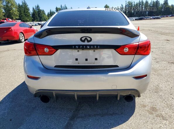 JN1EV7AR1HM831740 2017 INFINITI Q50 Серебряный Вид сзади