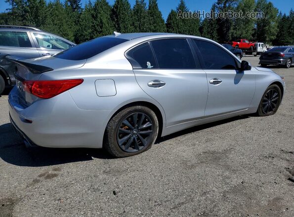 JN1EV7AR1HM831740 2017 INFINITI Q50 Серебряный Задняя правая четверть