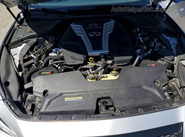 JN1EV7AR1HM831740 2017 INFINITI Q50 Серебряный Вид задней части салона