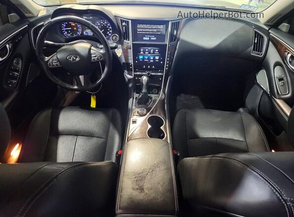 JN1EV7AR1HM832354 2017 INFINITI Q50 Gray Widok deski rozdzielczej