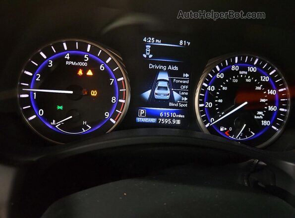 JN1EV7AR1HM832354 2017 INFINITI Q50 Gray Widok zestawu wskaźników
