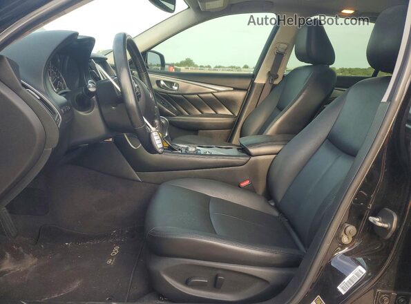 JN1EV7AR1HM839434 2017 INFINITI Q50 Black Vista interior delantera