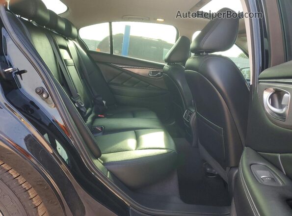 JN1EV7AR1HM839434 2017 INFINITI Q50 Black Vista de los asientos traseros