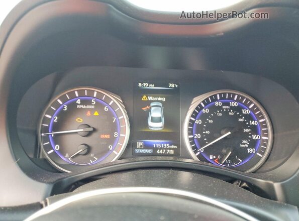 JN1EV7AR1HM839434 2017 INFINITI Q50 Black Vista del cuadro de instrumentos