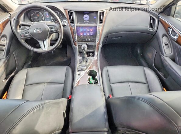 JN1EV7AR1JM436981 2018 INFINITI Q50 Silver Dashboard view