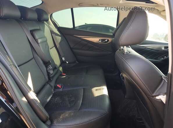 JN1EV7AR1JM438407 2018 INFINITI Q50 Black Vista de los asientos traseros