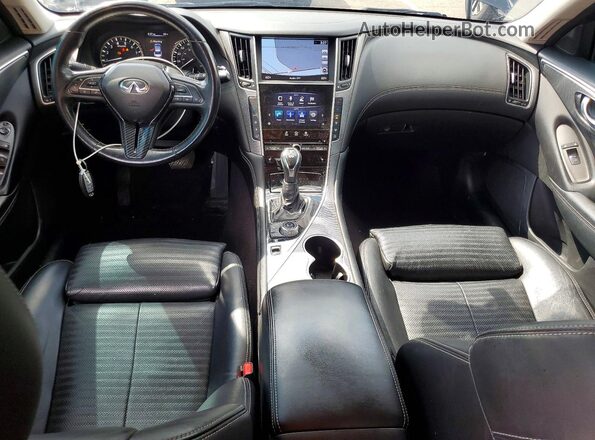 JN1EV7AR1JM440724 2018 INFINITI Q50 Black Առջևի վահանակի տեսք