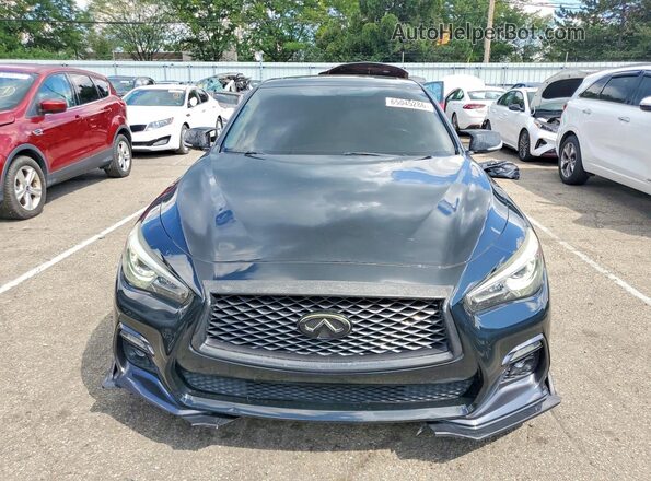 JN1EV7AR1JM440724 2018 INFINITI Q50 Black Դիմացի տեսք
