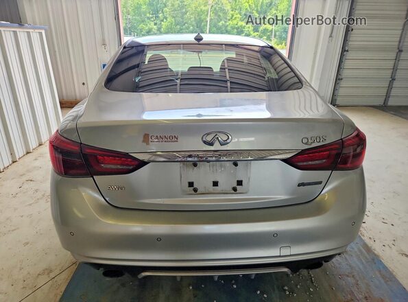 JN1EV7AR1KM591144 2019 INFINITI Q50 Silver Widok z tyłu