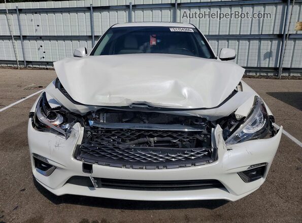 JN1EV7AR1LM251025 2020 INFINITI Q50 White Front view