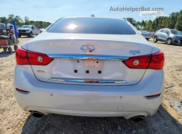 JN1EV7AR2HM832282 2017 INFINITI Q50 White Rear view