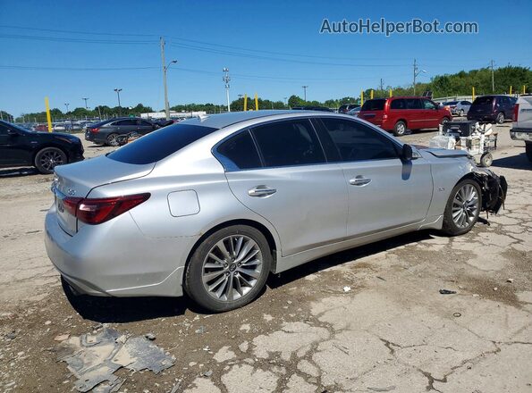 JN1EV7AR2JM431563 2018 INFINITI Q50 Silver Rear right
