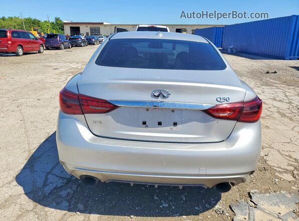 JN1EV7AR2JM431563 2018 INFINITI Q50 Silver Rear view