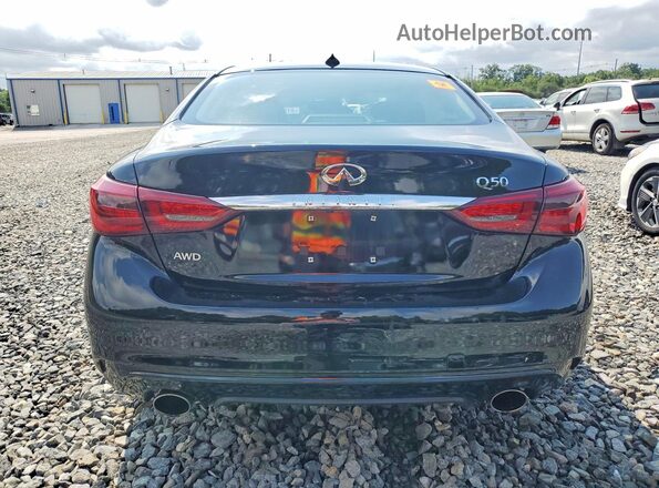 JN1EV7AR2KM554538 2019 INFINITI Q50 Black Widok z tyłu