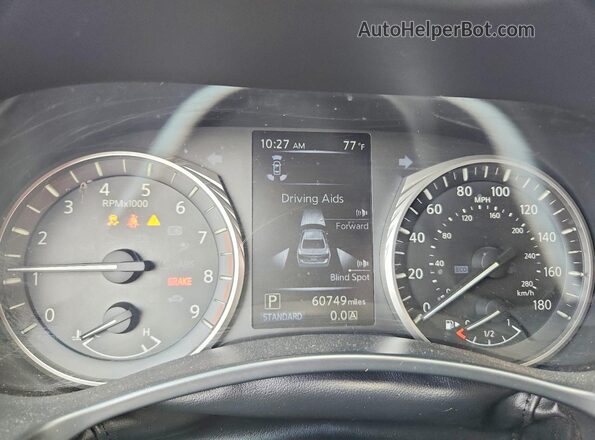 JN1EV7AR2LM253785 2020 INFINITI Q50 Black ხელსაწყოთა პანელის ხედი