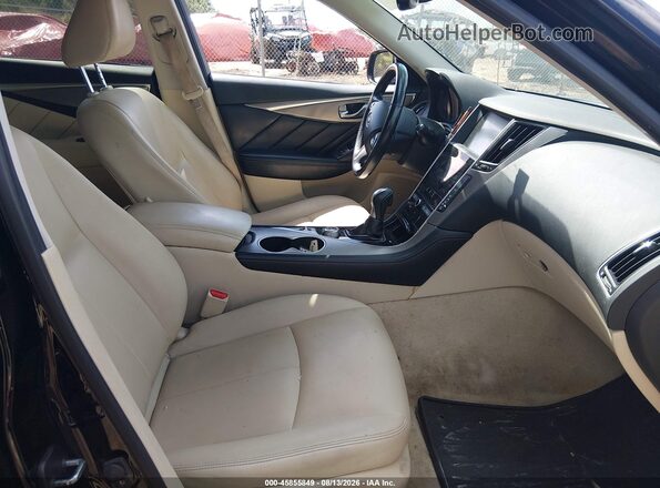 JN1EV7AR3HM840245 2017 INFINITI Q50 Black Widok wnętrza z przodu