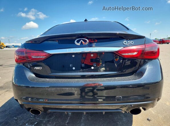 JN1EV7AR3JM430177 2018 INFINITI Q50 Black Հետևի տեսք