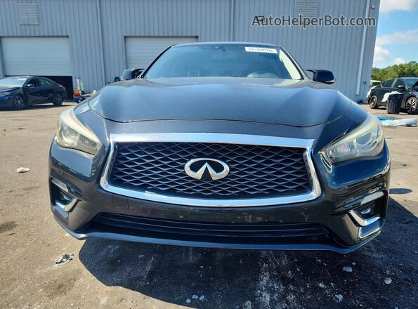 JN1EV7AR3JM430177 2018 INFINITI Q50 Black Դիմացի տեսք