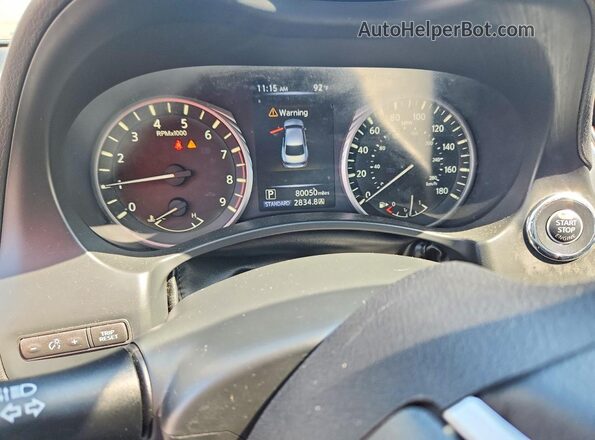 JN1EV7AR3JM430177 2018 INFINITI Q50 Black Սարքավորումների վահանակի տեսք