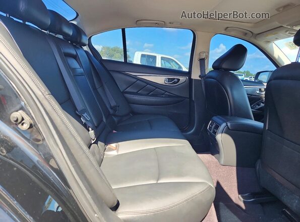 JN1EV7AR3JM430177 2018 INFINITI Q50 Black Հետևի նստատեղերի տեսք
