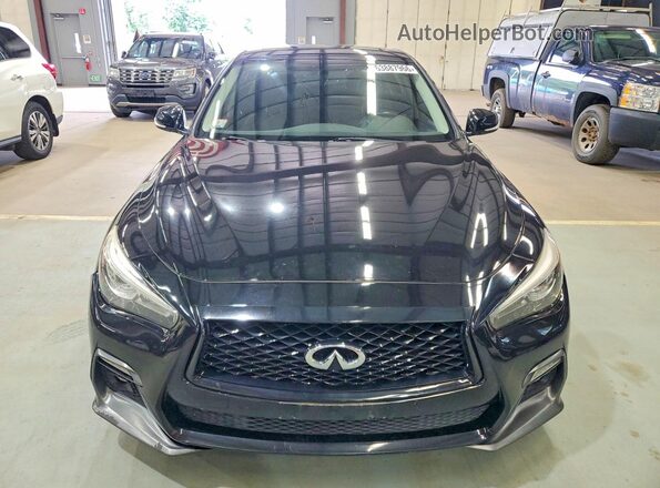 JN1EV7AR3JM430549 2018 INFINITI Q50 Black წინა ხედი