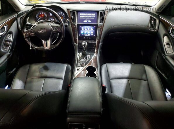 JN1EV7AR3JM430549 2018 INFINITI Q50 Black წინა პანელის ხედი