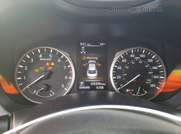 JN1EV7AR3JM430566 2018 INFINITI Q50 Black Instrument cluster view