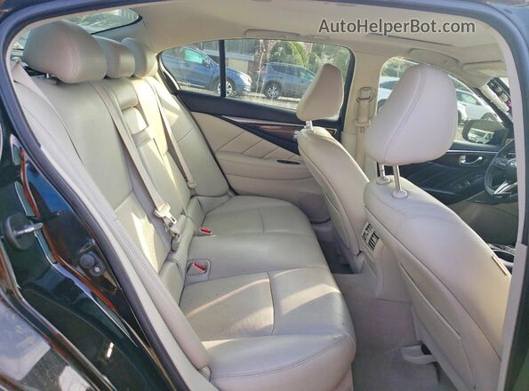 JN1EV7AR3JM430566 2018 INFINITI Q50 Black Rear seats view