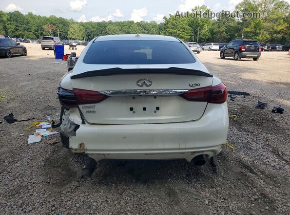 JN1EV7AR3JM430731 2018 INFINITI Q50 White Widok z tyłu