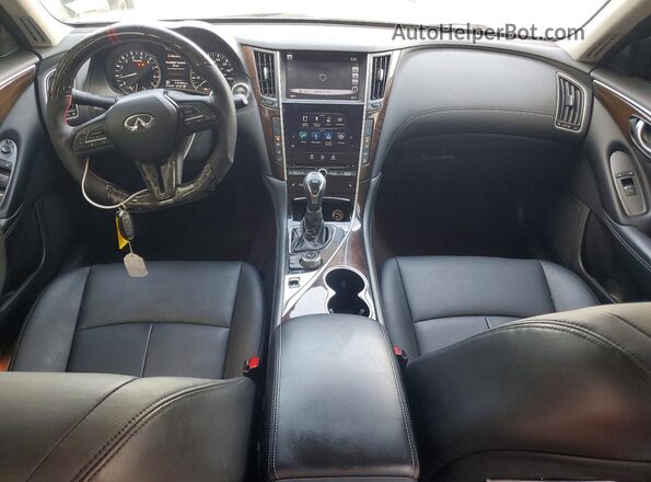 JN1EV7AR3JM430731 2018 INFINITI Q50 White Widok deski rozdzielczej