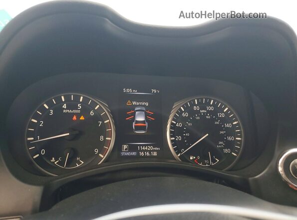 JN1EV7AR3JM430731 2018 INFINITI Q50 White Widok zestawu wskaźników