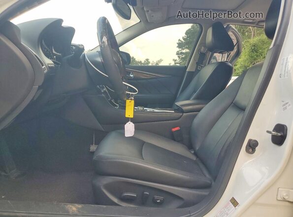 JN1EV7AR3JM430731 2018 INFINITI Q50 White Widok wnętrza z przodu