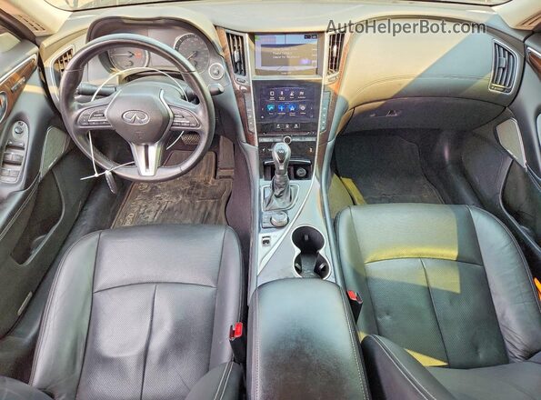 JN1EV7AR3JM433144 2018 INFINITI Q50 Teal Вид панелі приладів