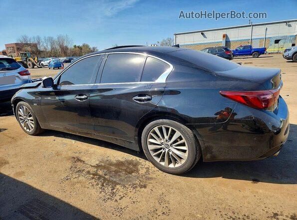 JN1EV7AR3JM440577 2018 INFINITI Q50 Black Հետևի ձախ