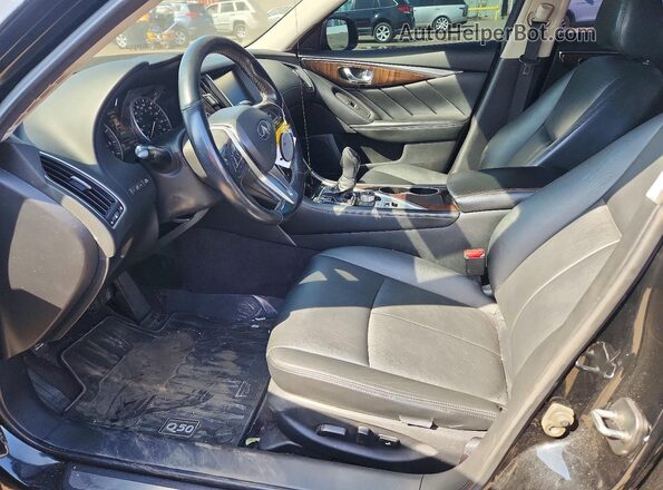 JN1EV7AR3JM440577 2018 INFINITI Q50 Black Սալոնի դիմացի տեսք
