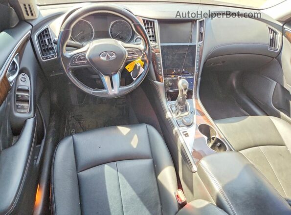 JN1EV7AR3JM440577 2018 INFINITI Q50 Black Առջևի վահանակի տեսք