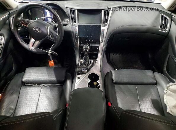 JN1EV7AR3KM592957 2019 INFINITI Q50S Blue Widok deski rozdzielczej
