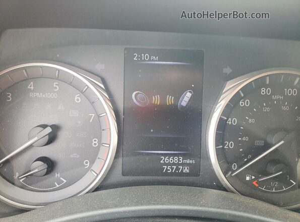 JN1EV7AR3KM593154 2019 INFINITI Q50 Серебряный Вид щитка приборов