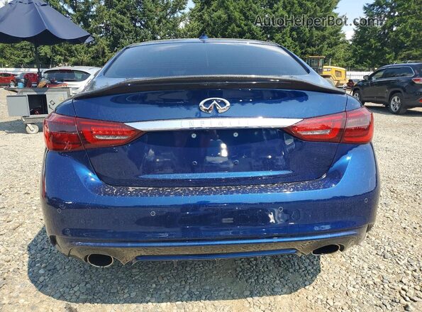 JN1EV7AR3KM593929 2019 INFINITI Q50 Blue Հետևի տեսք
