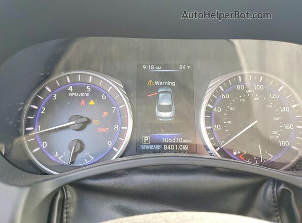 JN1EV7AR4HM838519 2017 INFINITI Q50 Silver Vista del cuadro de instrumentos