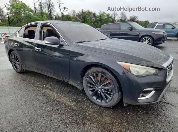 JN1EV7AR4JM431564 2018 INFINITI Q50 Black Առջևի աջ