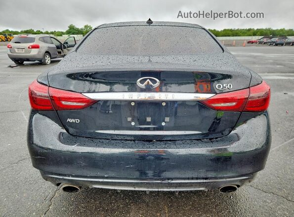 JN1EV7AR4JM431564 2018 INFINITI Q50 Black Հետևի տեսք