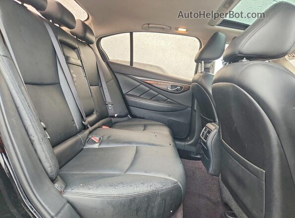 JN1EV7AR4JM431564 2018 INFINITI Q50 Black Հետևի նստատեղերի տեսք