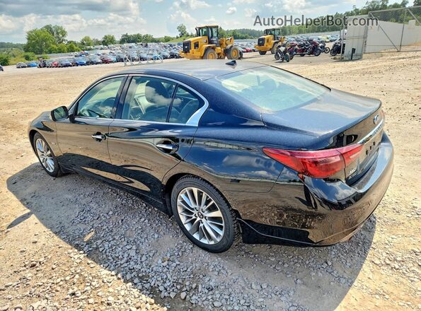 JN1EV7AR4JM440118 2018 INFINITI Q50 Черный Задняя левая четверть