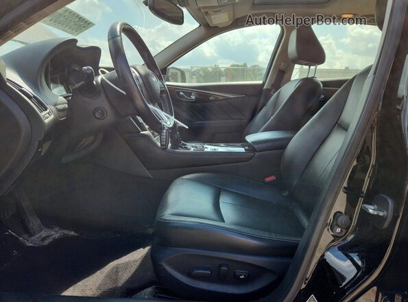 JN1EV7AR4JM440118 2018 INFINITI Q50 Черный Вид салона спереди