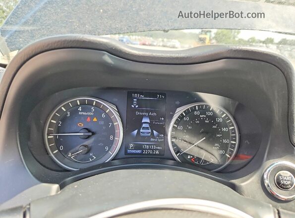JN1EV7AR4JM440118 2018 INFINITI Q50 Черный Вид щитка приборов