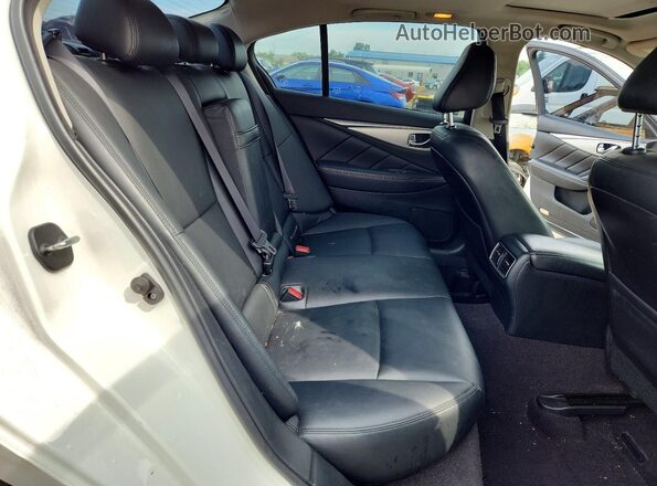 JN1EV7AR4KM591896 2019 INFINITI Q50 White Հետևի նստատեղերի տեսք